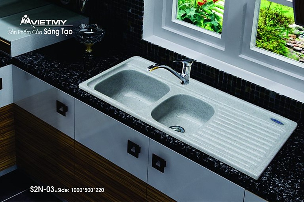 Chậu chén đá nhân tạo Việt Mỹ S2NC-03